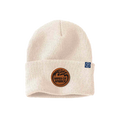 BOA Leather Patch Retro Beanie