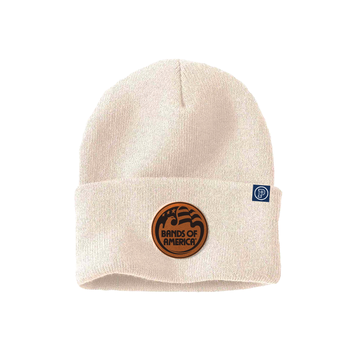 BOA Leather Patch Retro Beanie
