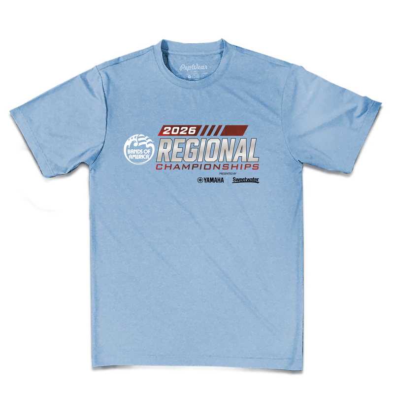 BOA 2026 Regional Performance T-Shirt - Columbia Blue
