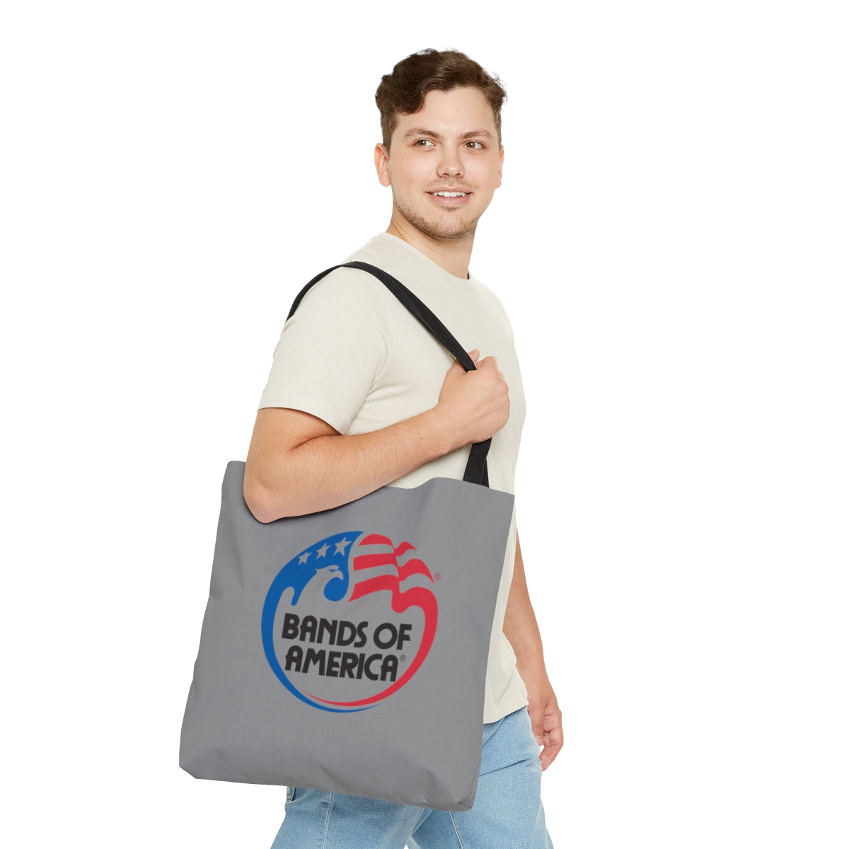 BOA Logo Grey Tote Bag