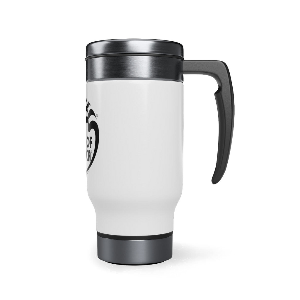 BOA Log Stainless Steel Travel 14oz Mug with Handle