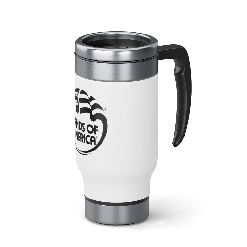 BOA Log Stainless Steel Travel 14oz Mug with Handle