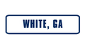 White, GA Rocker Patch