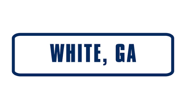 White, GA Rocker Patch