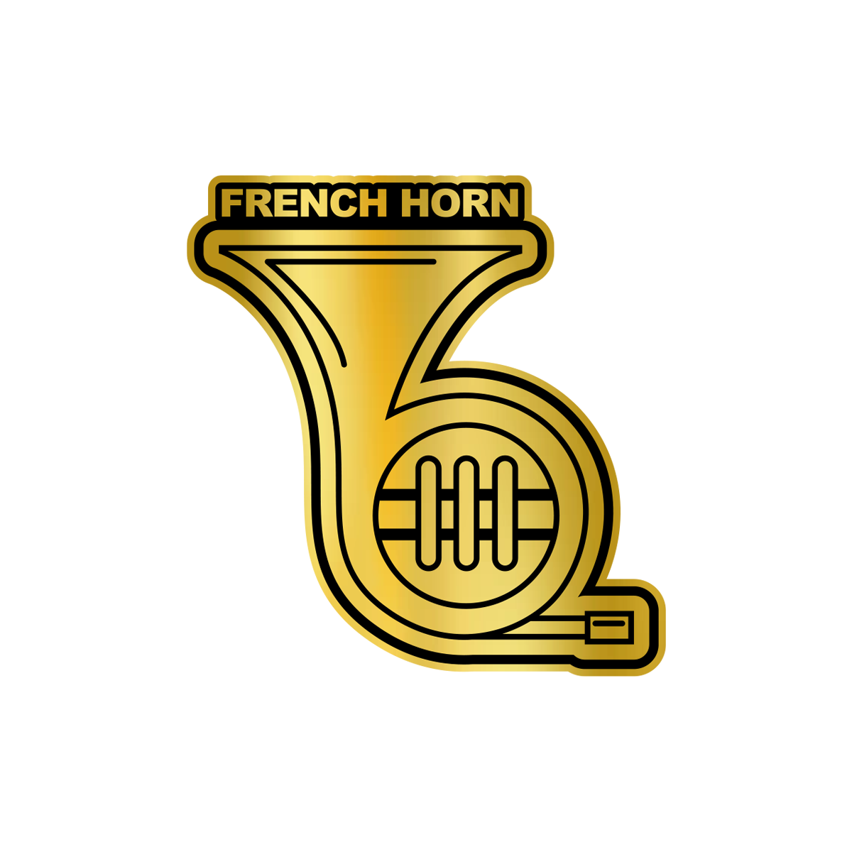 French Horn Sticker