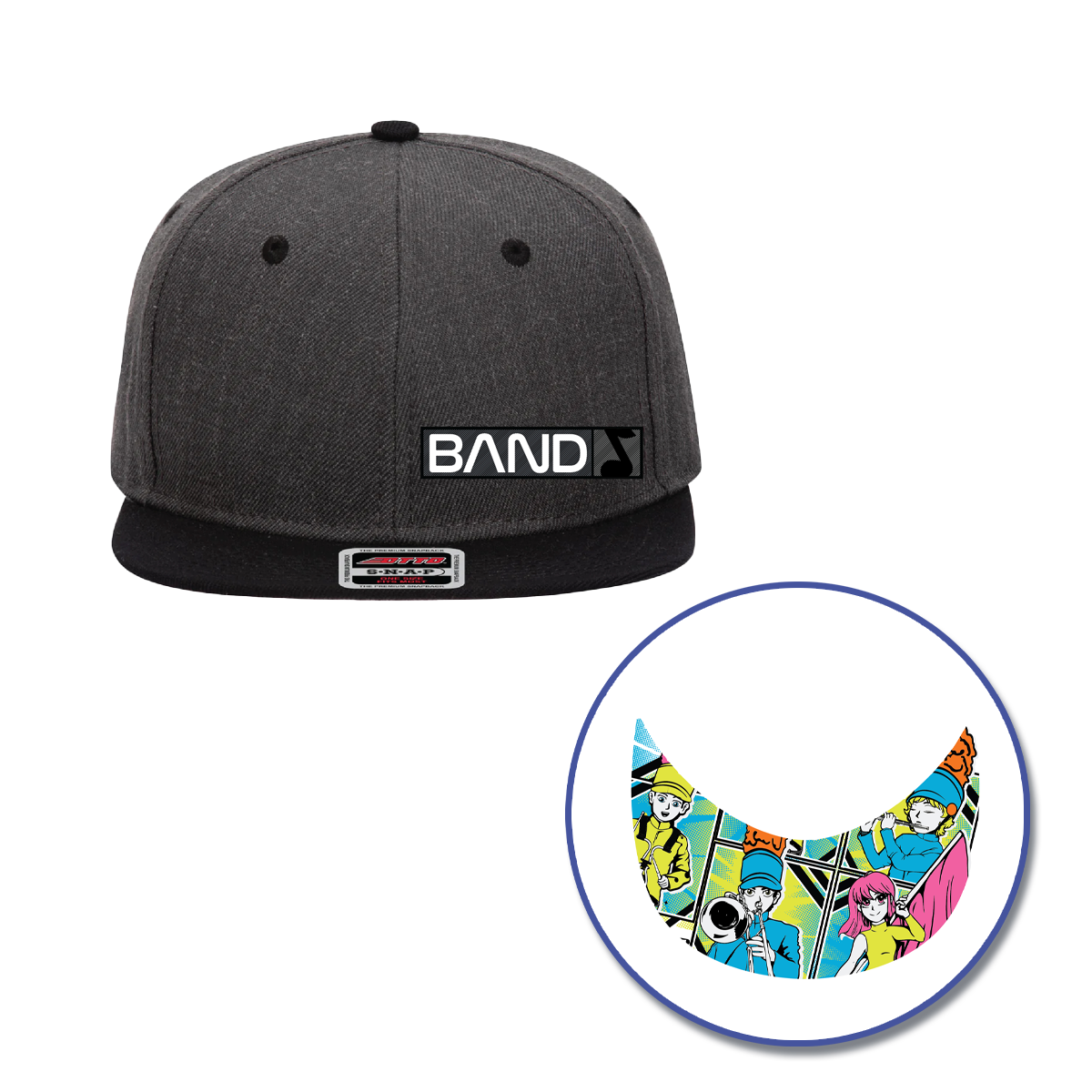 Band Flat Bill Cap