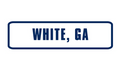 White, GA Rocker Patch