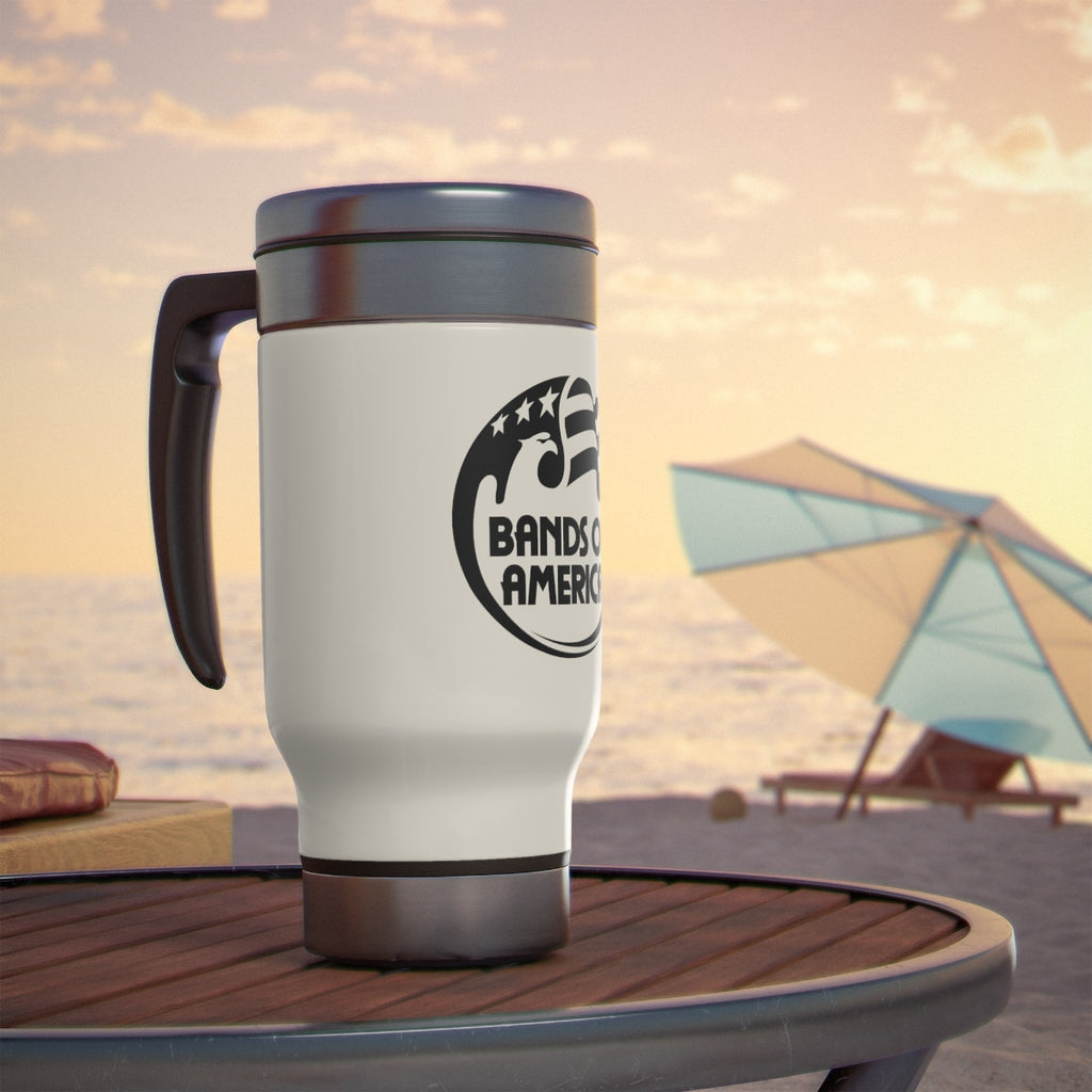 BOA Log Stainless Steel Travel 14oz Mug with Handle