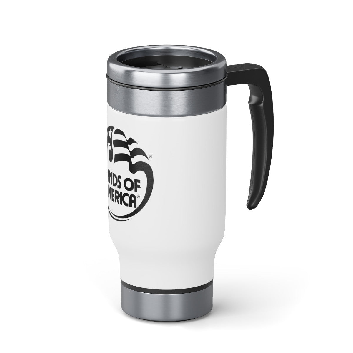 BOA Log Stainless Steel Travel 14oz Mug with Handle