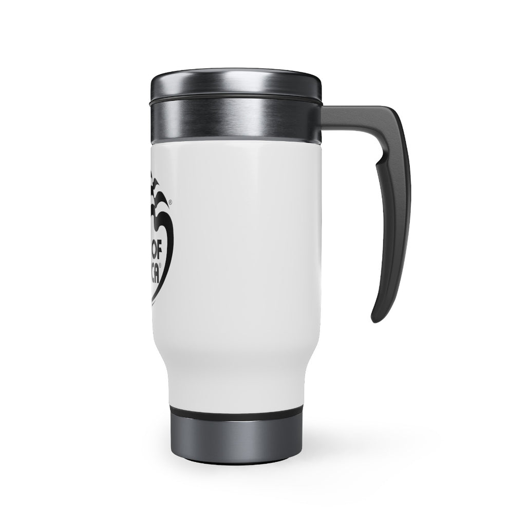 BOA Log Stainless Steel Travel 14oz Mug with Handle